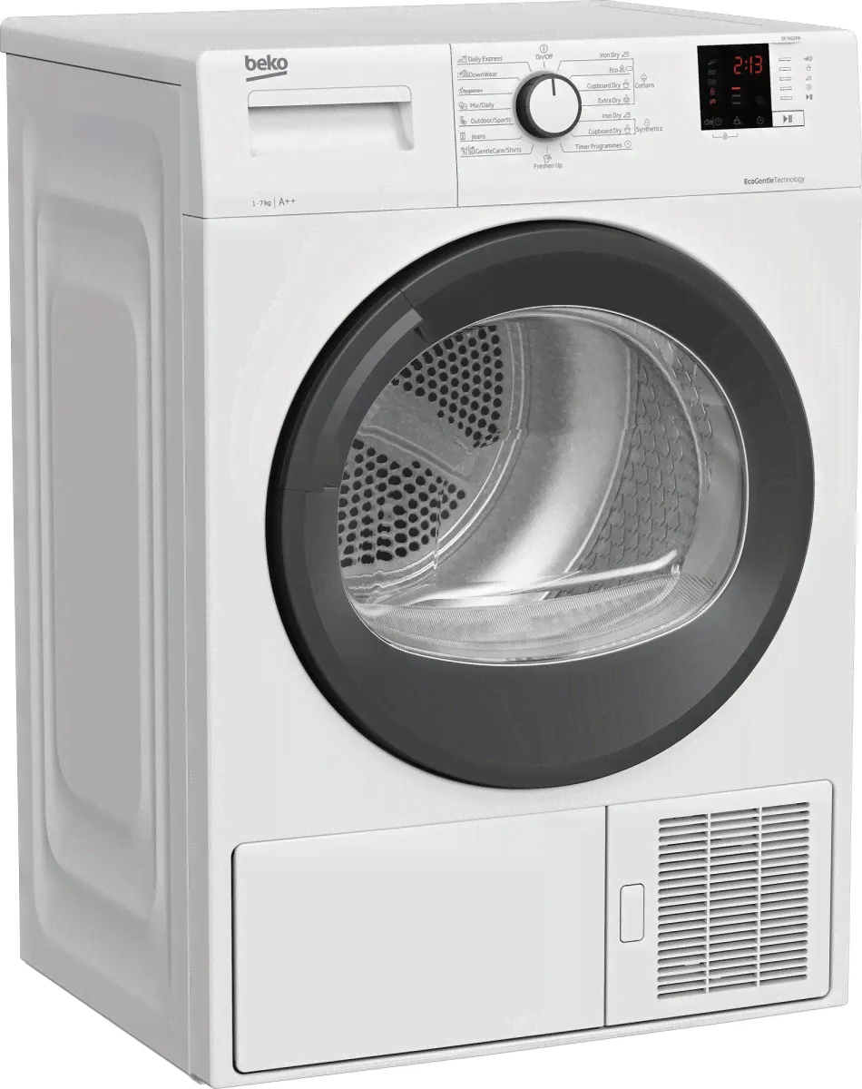 Сушильная машина с тепловым насосом Beko DF 7412 PA (50,8см / 7кг / OptiSense® / AquaWave® / EcoGentle™ / А++)-0