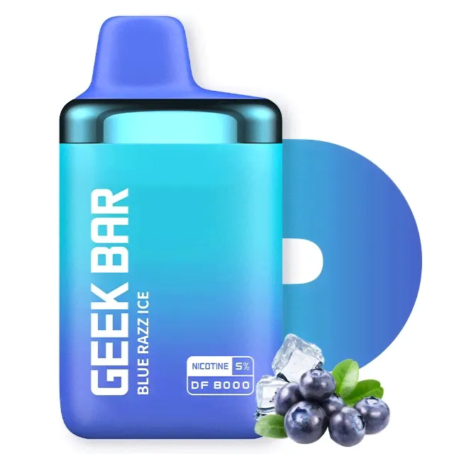 Geek bar DF (BLUE RAZZ ICE ) 8000 затяжек.